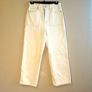 BlankNYC The Baxter cream wide leg pant, size 27.